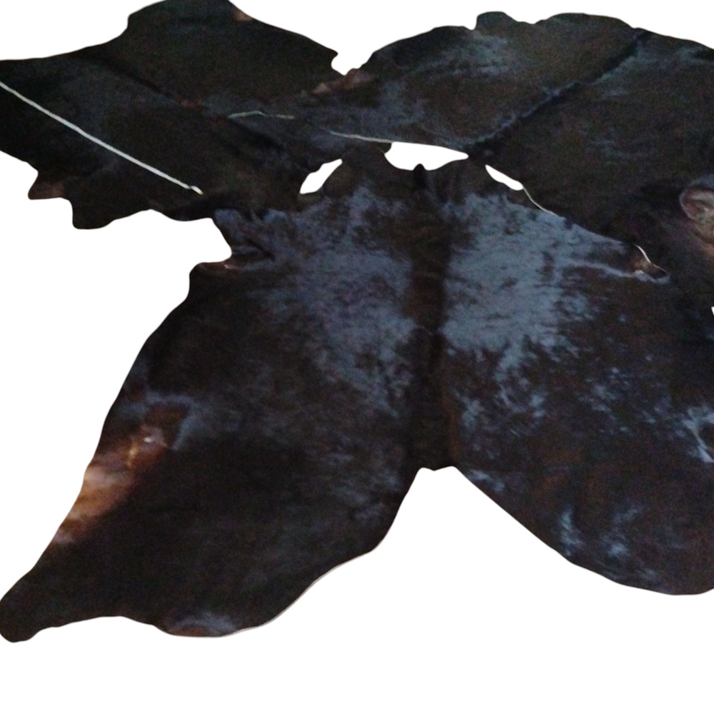Black and Brown Cowhide Rug